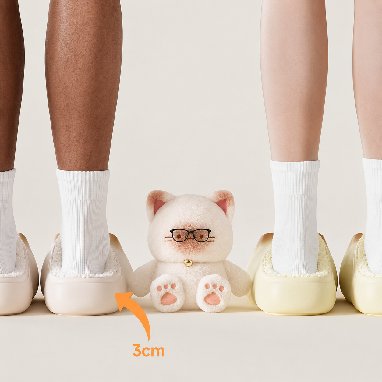 Pantuflas con Huellita de Gatito