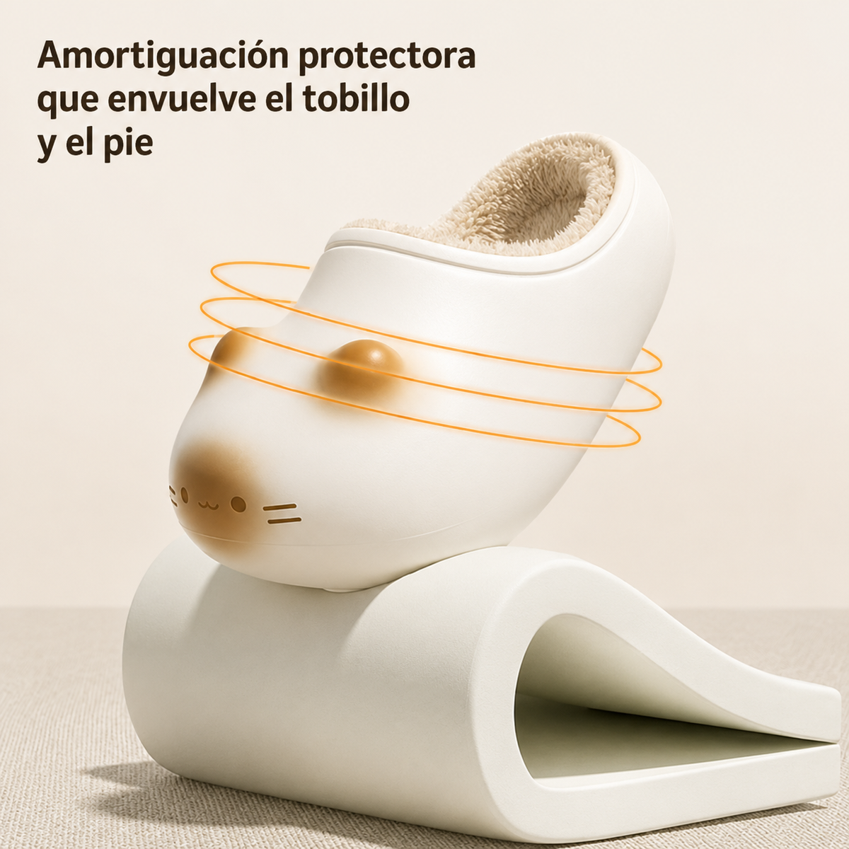 Pantuflas con Huellita de Gatito